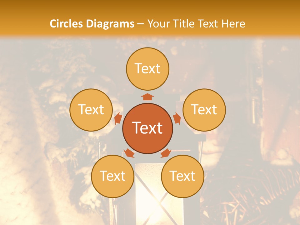 Festive Lamp Dark PowerPoint Template