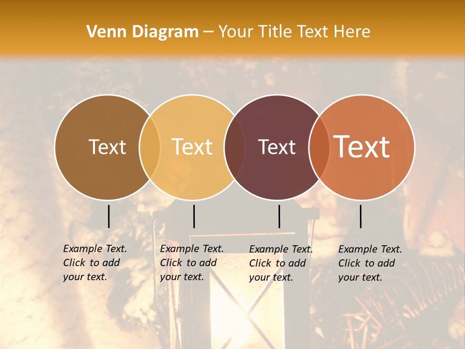 Festive Lamp Dark PowerPoint Template