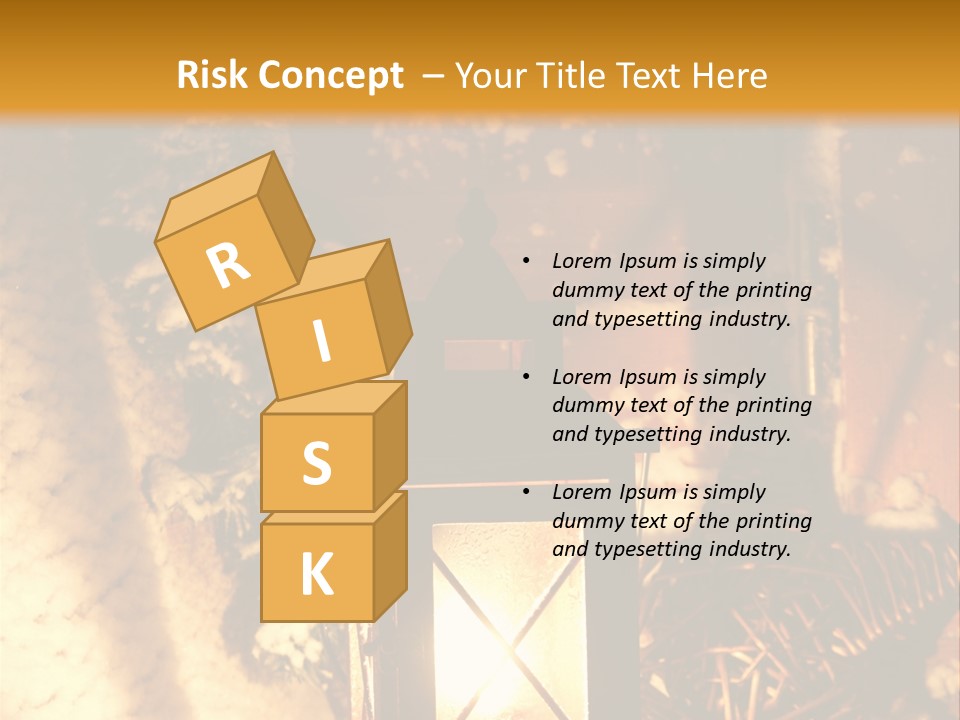 Festive Lamp Dark PowerPoint Template