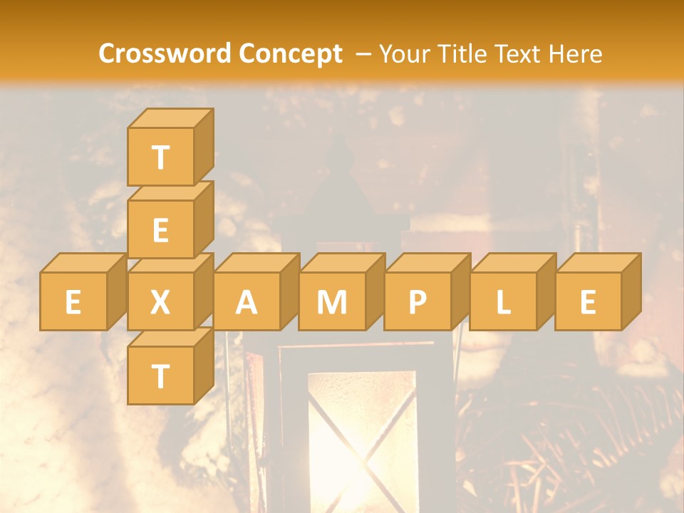 Festive Lamp Dark PowerPoint Template