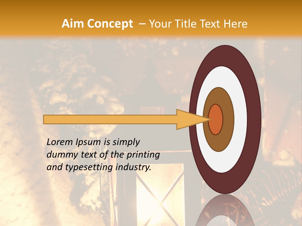 Festive Lamp Dark PowerPoint Template