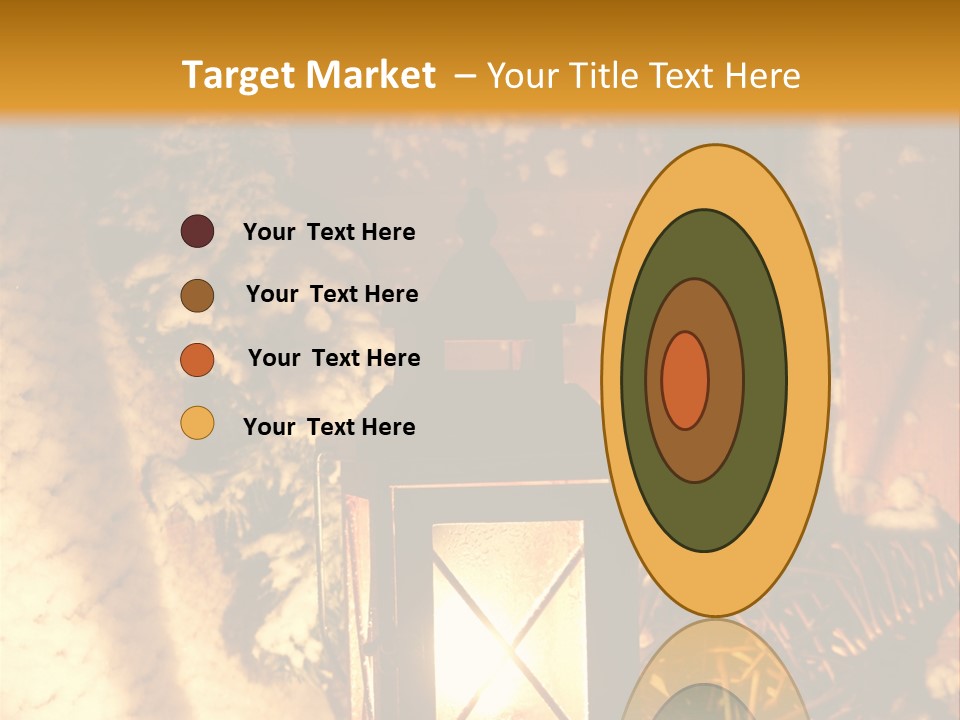 Festive Lamp Dark PowerPoint Template