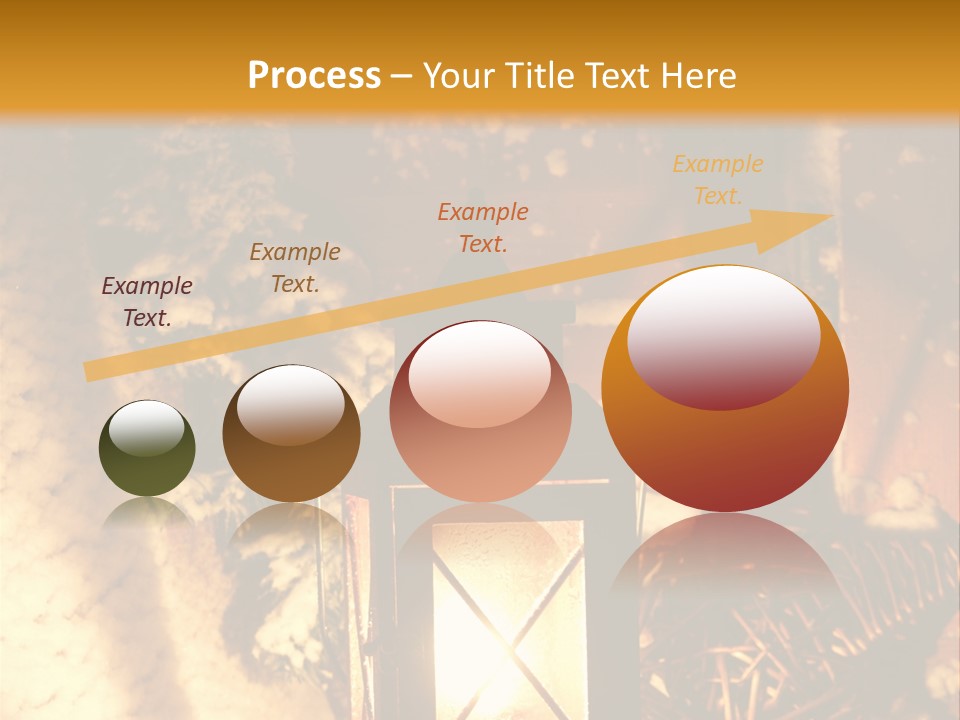 Festive Lamp Dark PowerPoint Template