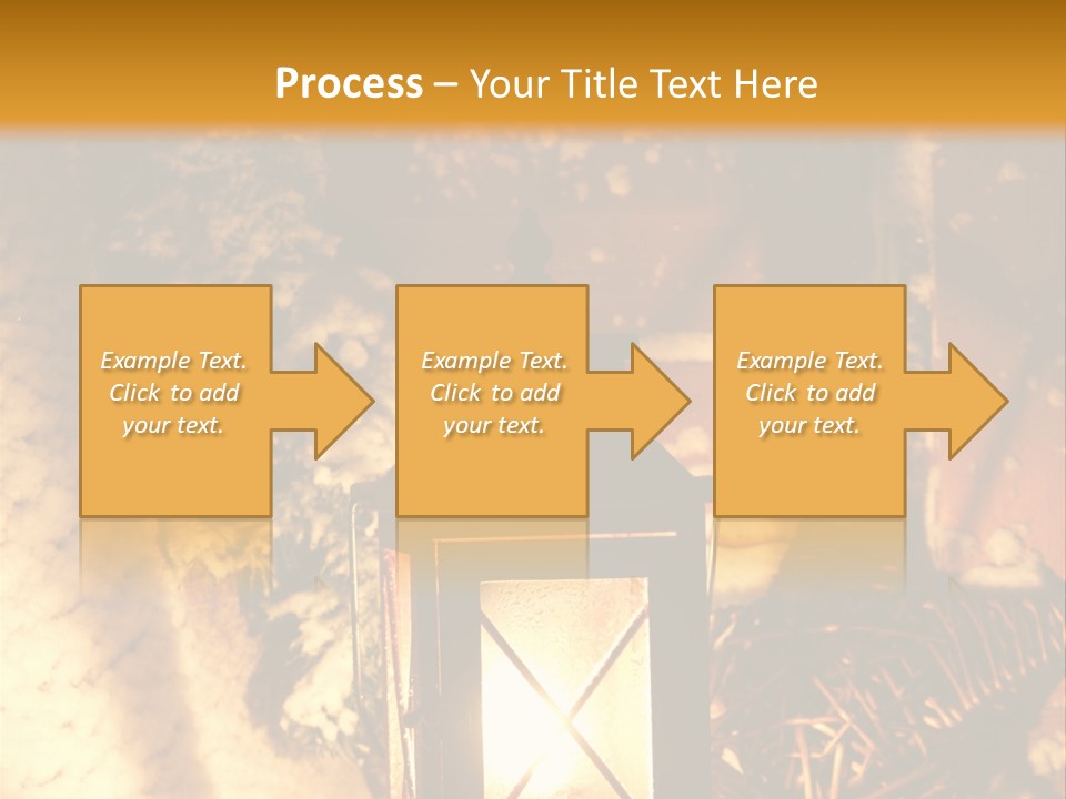 Festive Lamp Dark PowerPoint Template
