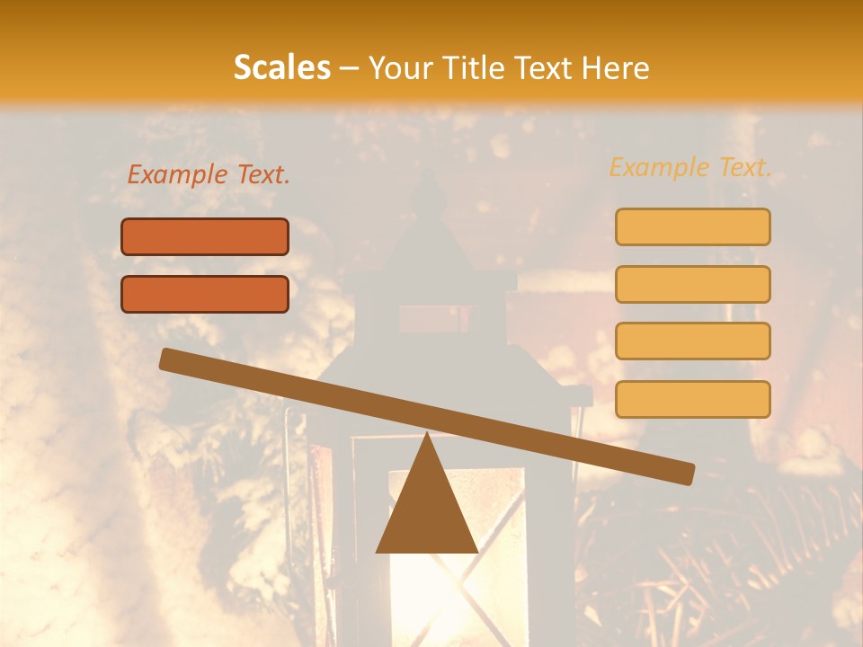 Festive Lamp Dark PowerPoint Template