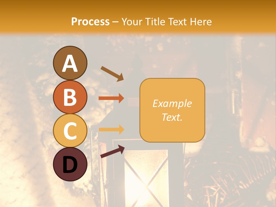 Festive Lamp Dark PowerPoint Template