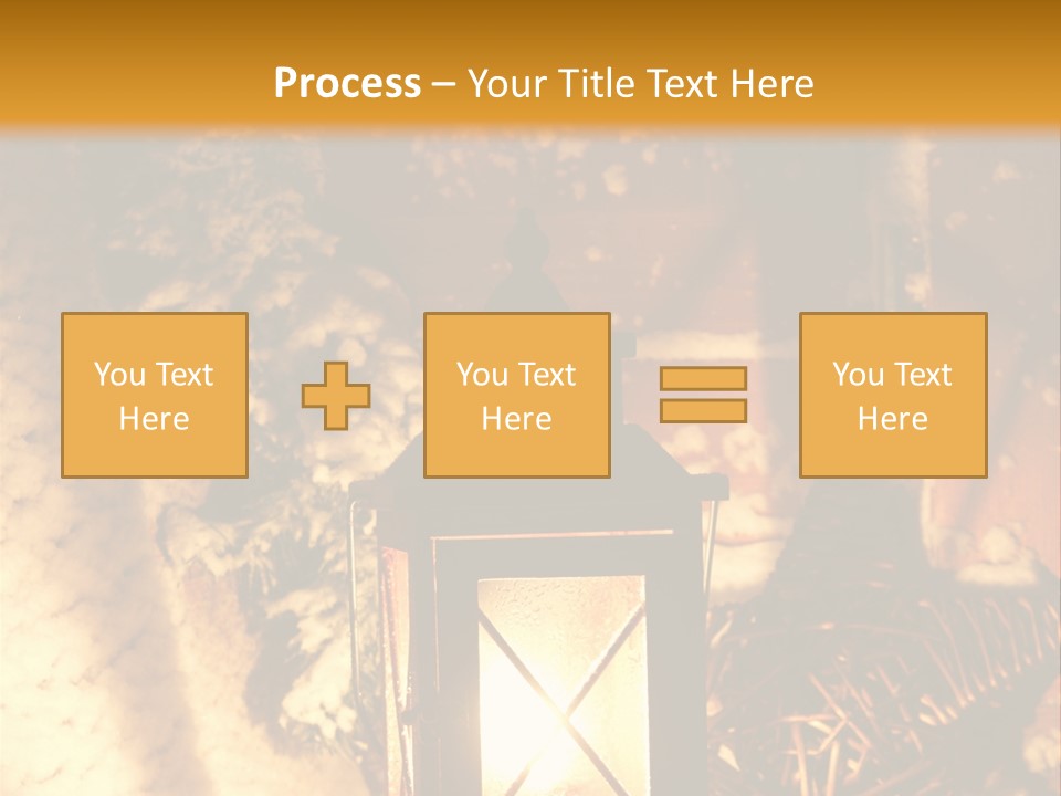 Festive Lamp Dark PowerPoint Template