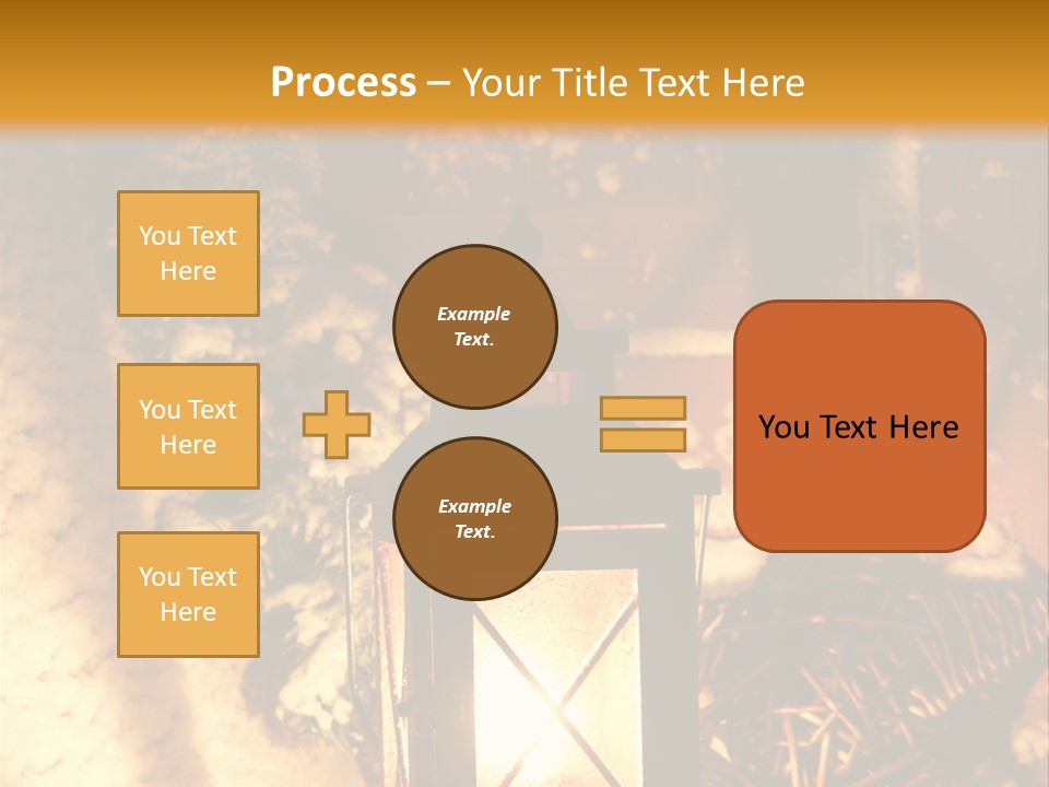 Festive Lamp Dark PowerPoint Template