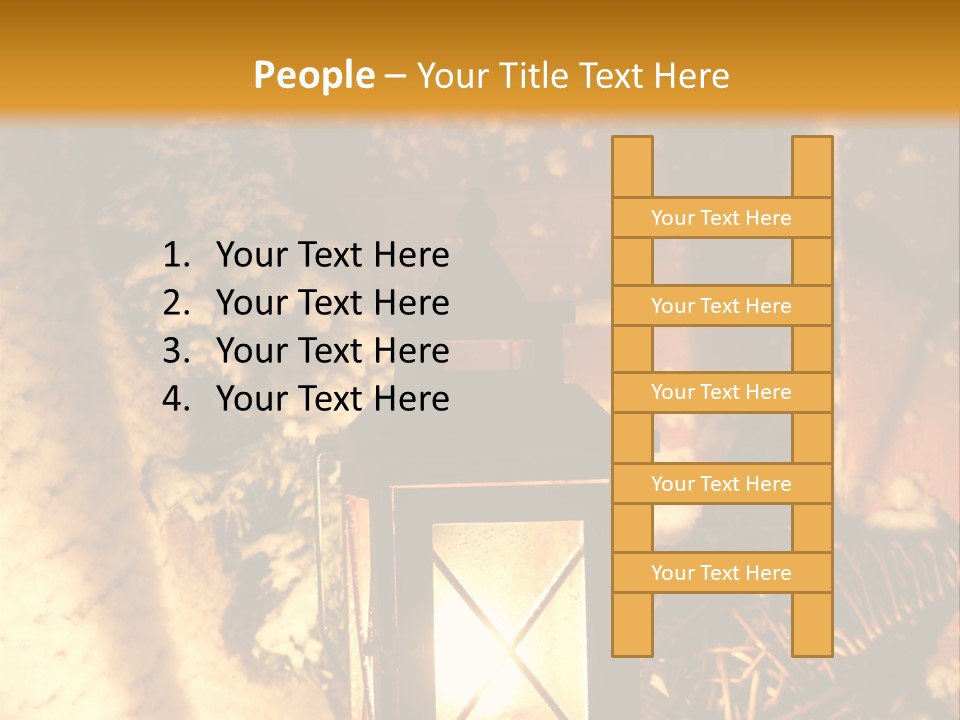 Festive Lamp Dark PowerPoint Template