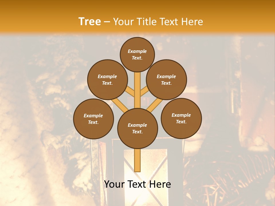 Festive Lamp Dark PowerPoint Template