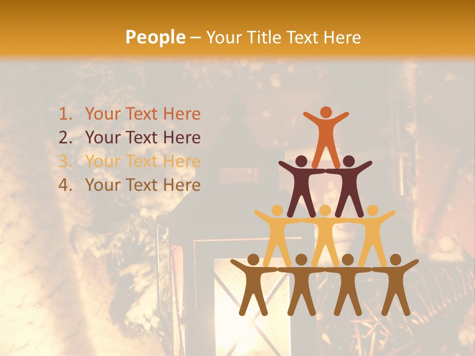 Festive Lamp Dark PowerPoint Template