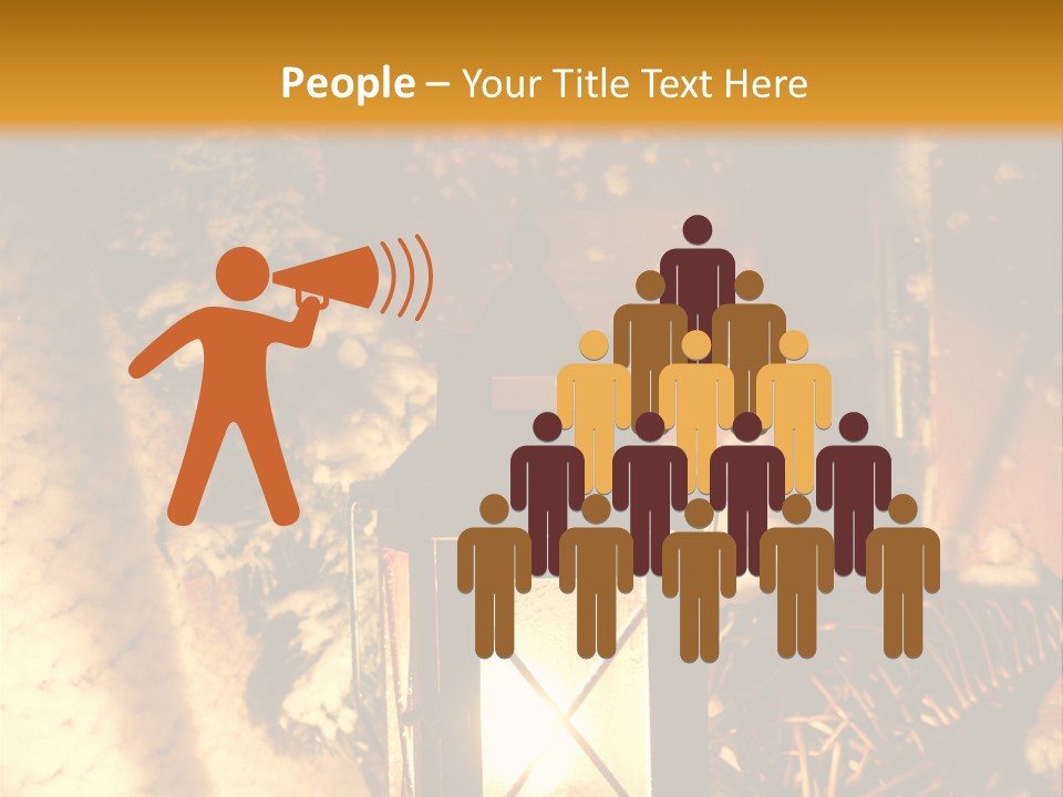 Festive Lamp Dark PowerPoint Template