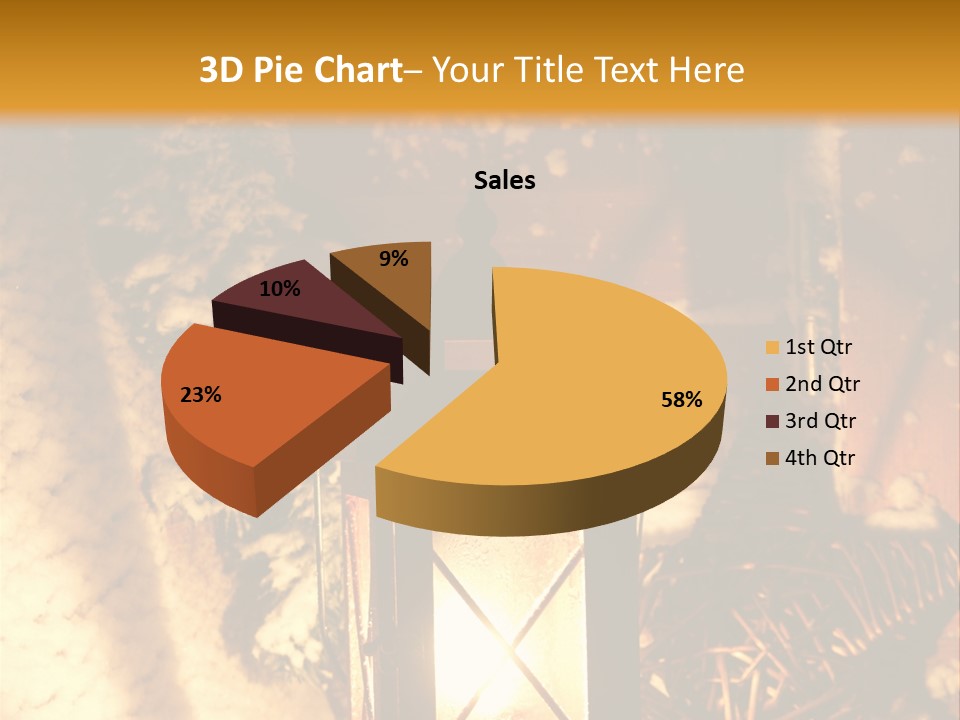 Festive Lamp Dark PowerPoint Template