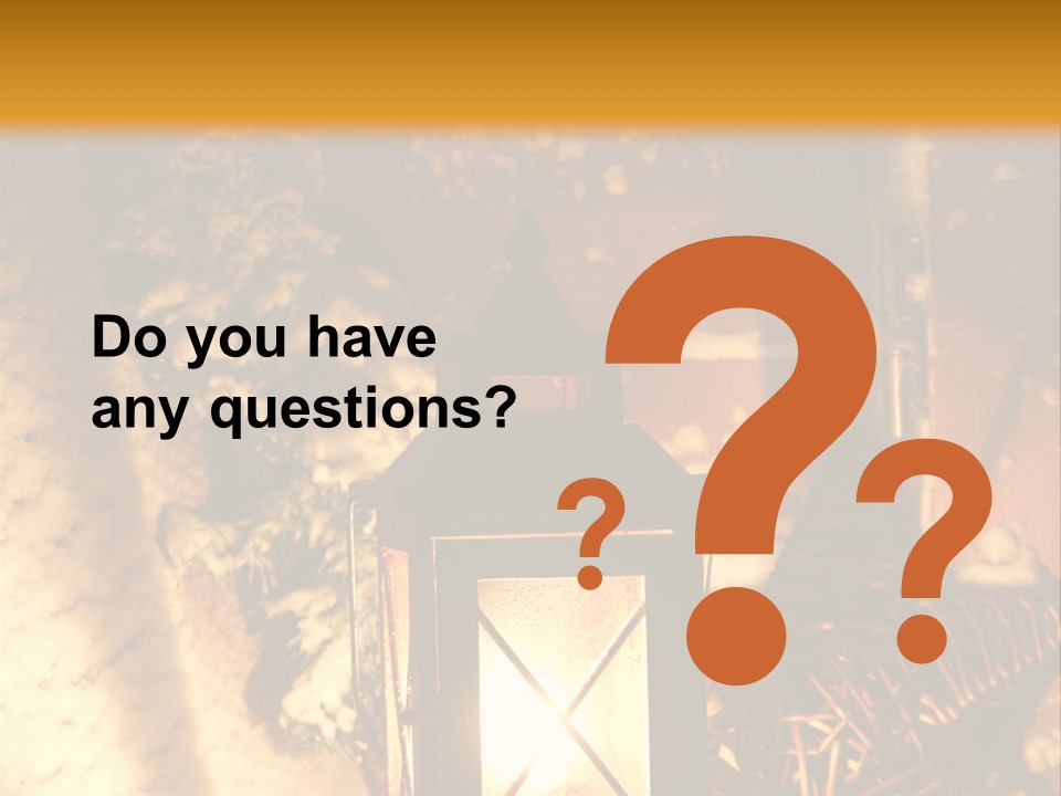 Festive Lamp Dark PowerPoint Template