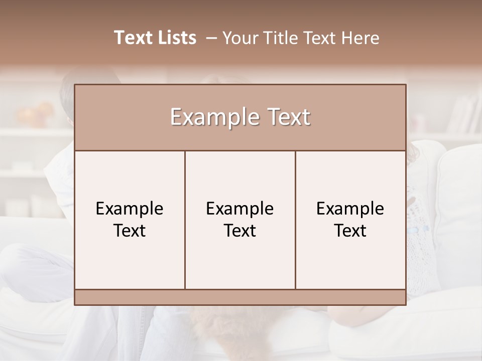 Girl Love Daughter PowerPoint Template