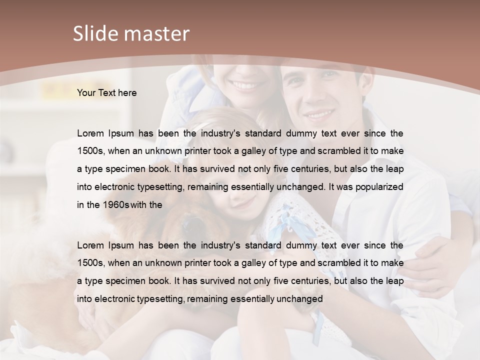 Smiling Happiness Girl PowerPoint Template