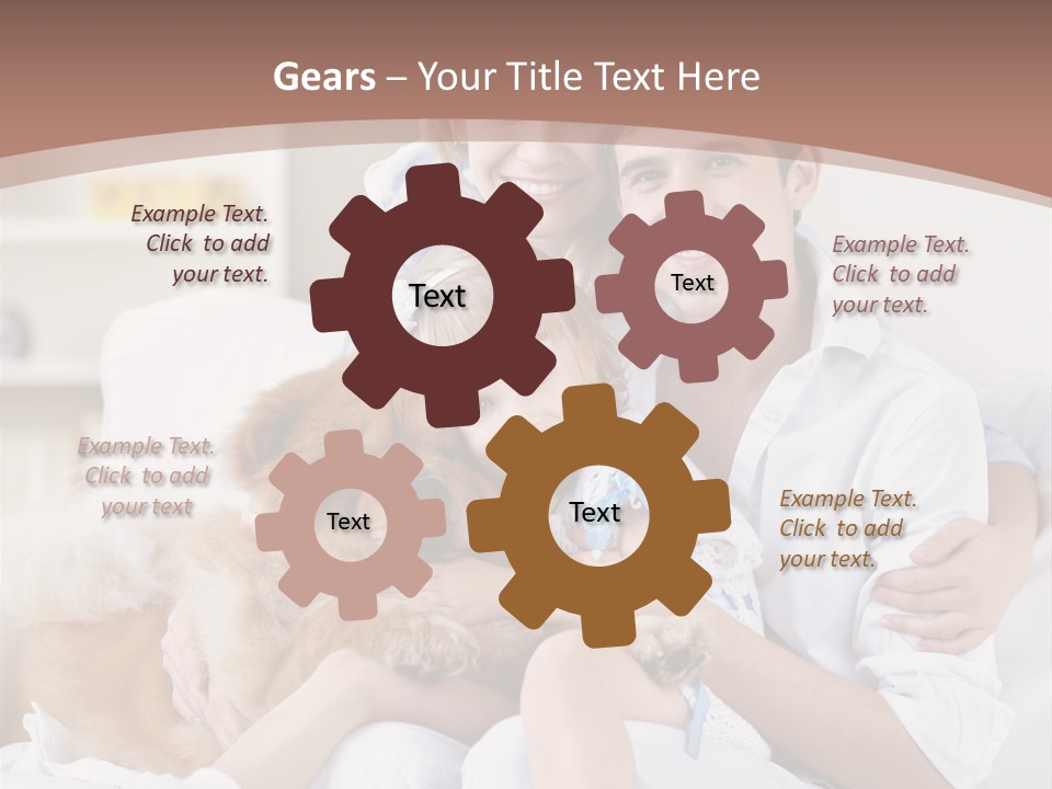 Smiling Happiness Girl PowerPoint Template