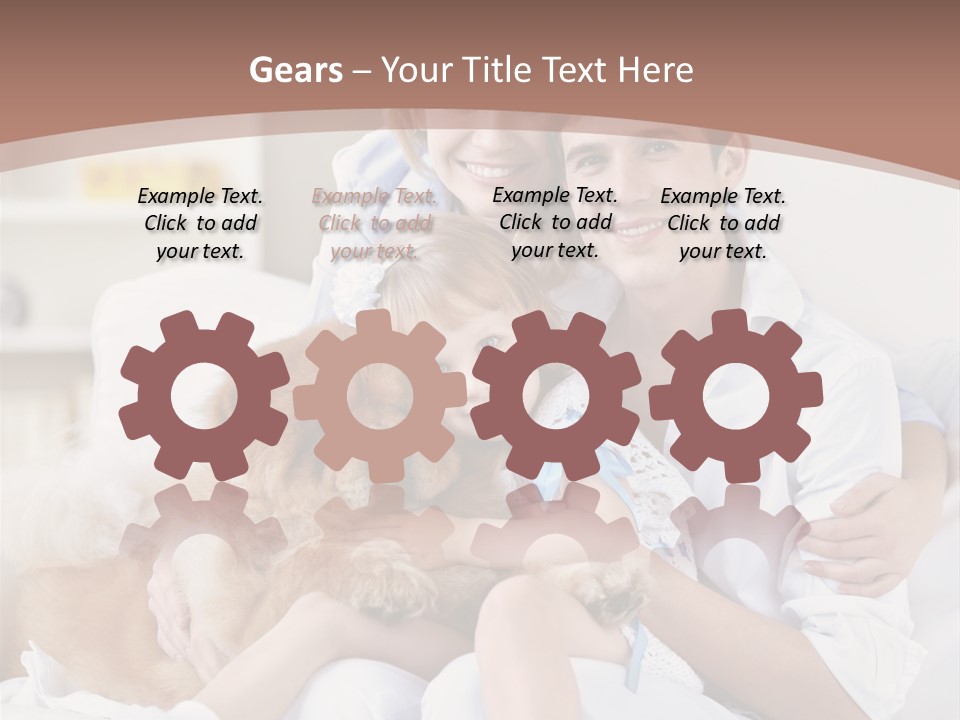 Smiling Happiness Girl PowerPoint Template