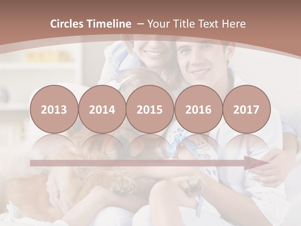 Smiling Happiness Girl PowerPoint Template