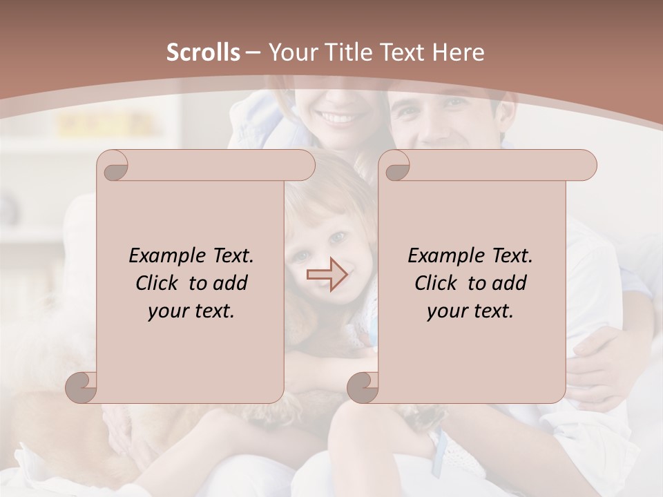 Smiling Happiness Girl PowerPoint Template