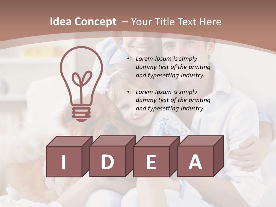 Smiling Happiness Girl PowerPoint Template