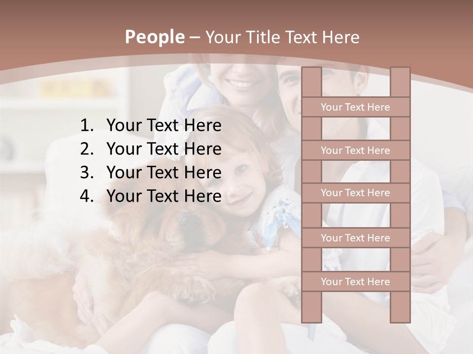 Smiling Happiness Girl PowerPoint Template