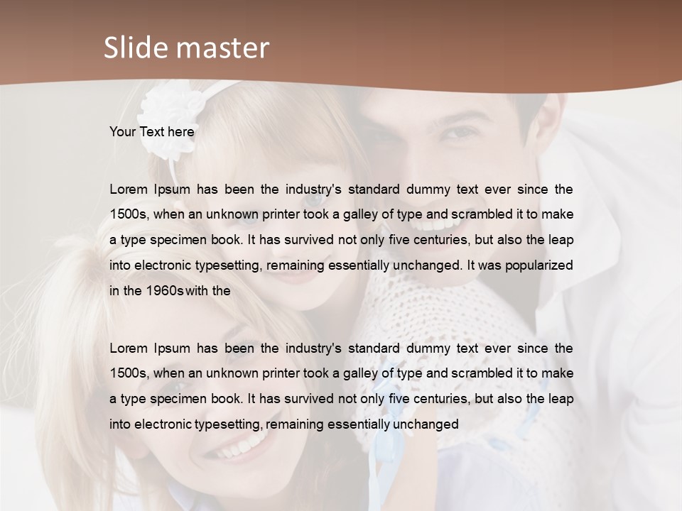 Family Home Offspring PowerPoint Template