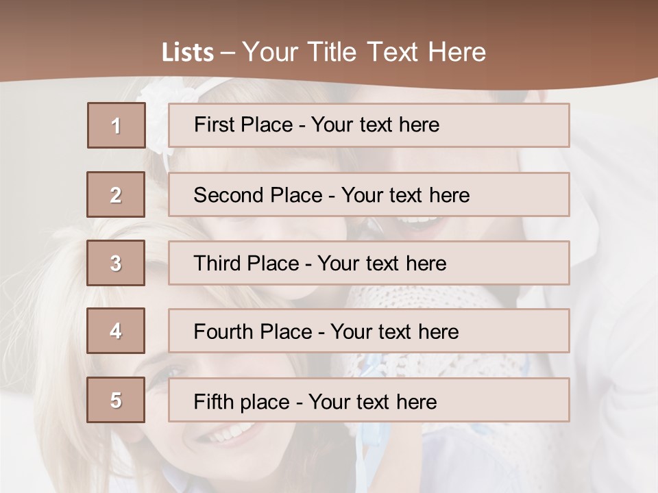 Family Home Offspring PowerPoint Template