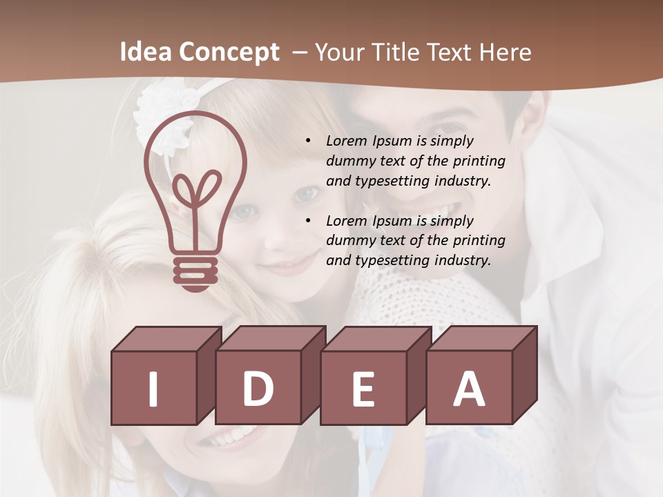 Family Home Offspring PowerPoint Template