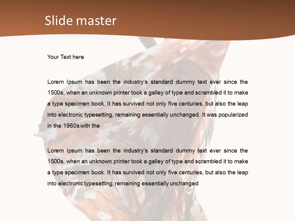 Wearing Young Dress PowerPoint Template