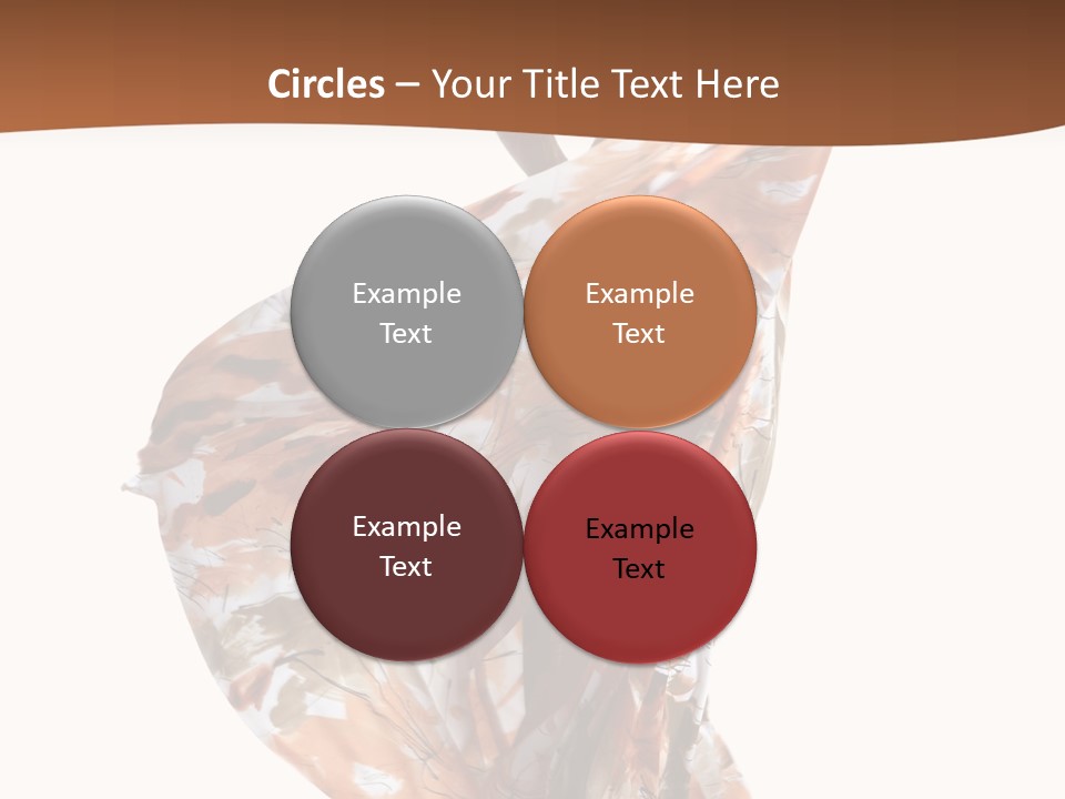 Wearing Young Dress PowerPoint Template