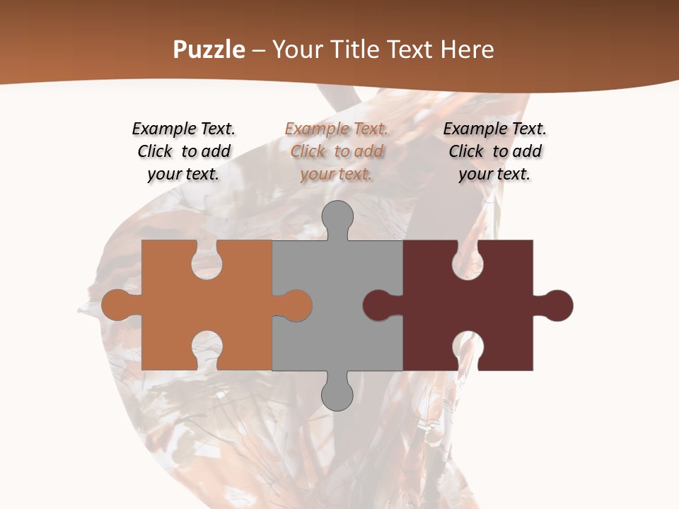 Wearing Young Dress PowerPoint Template