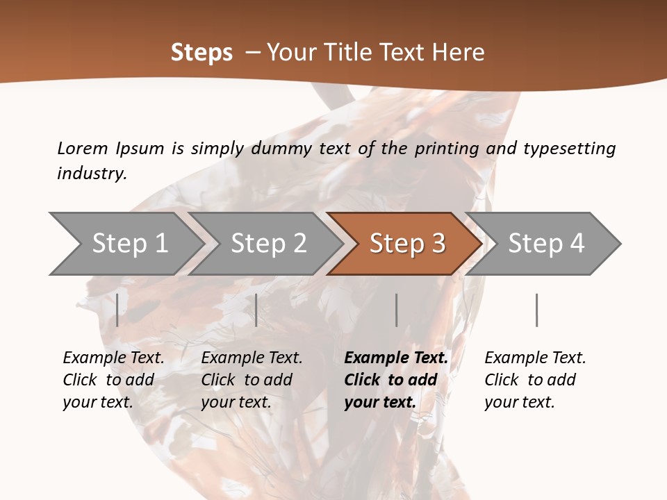 Wearing Young Dress PowerPoint Template
