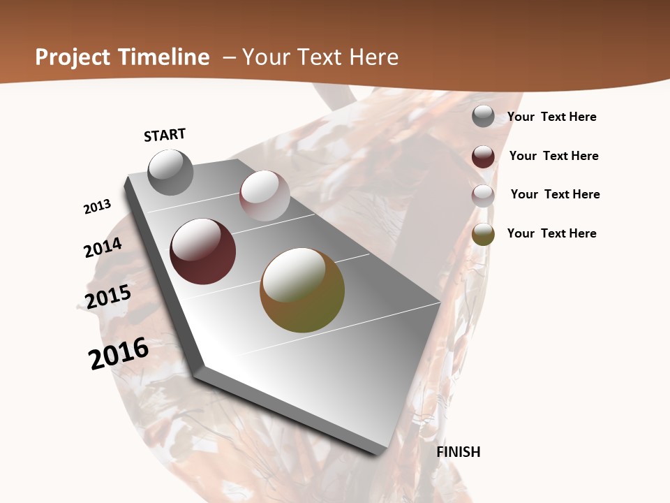 Wearing Young Dress PowerPoint Template