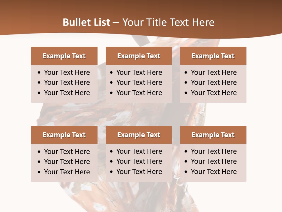 Wearing Young Dress PowerPoint Template