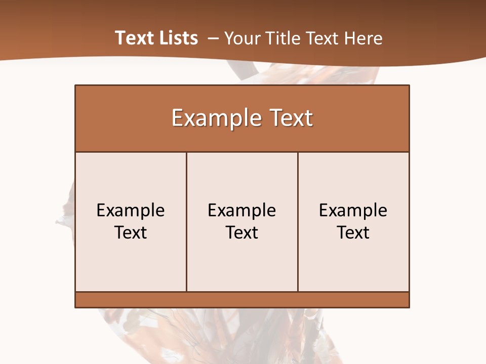 Wearing Young Dress PowerPoint Template