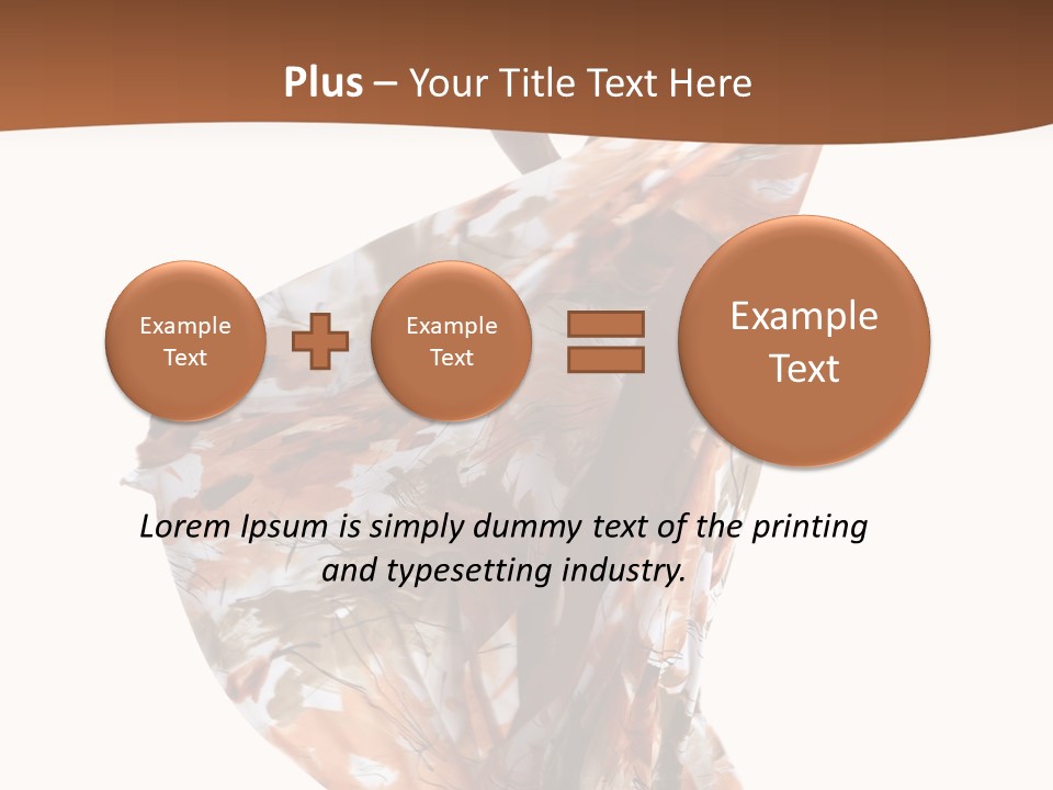 Wearing Young Dress PowerPoint Template