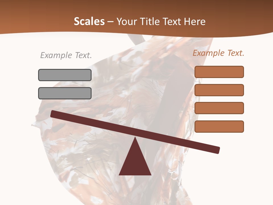 Wearing Young Dress PowerPoint Template