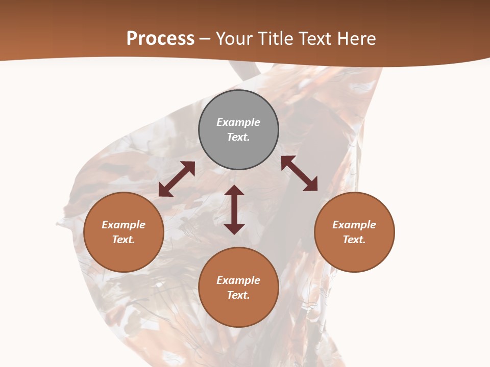 Wearing Young Dress PowerPoint Template