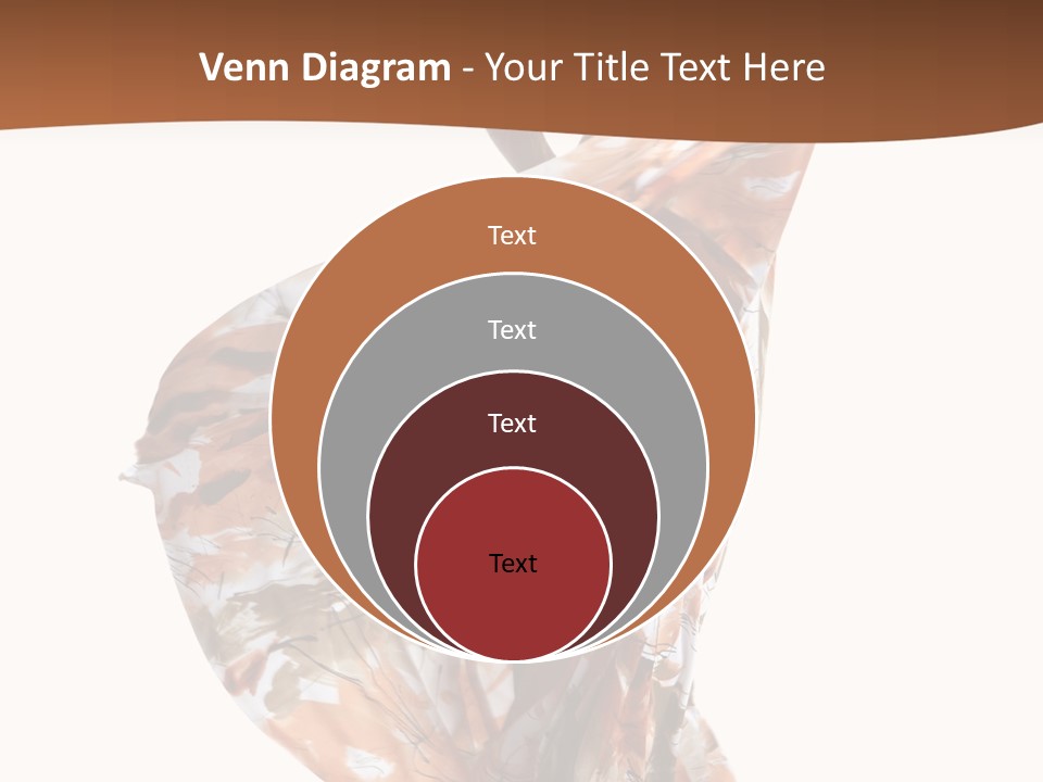 Wearing Young Dress PowerPoint Template