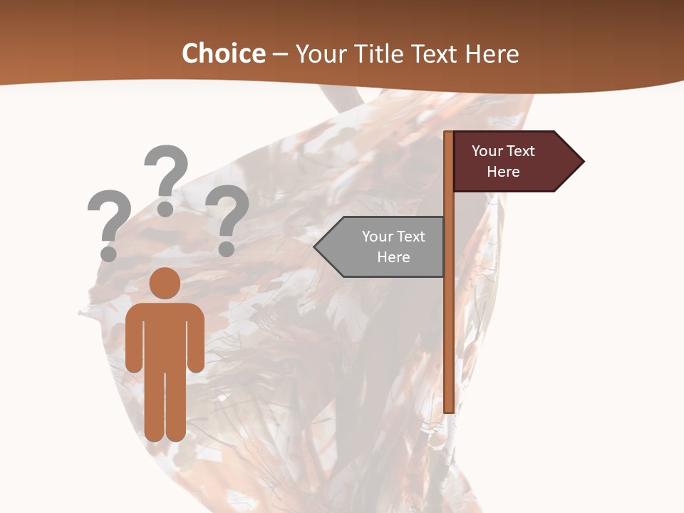 Wearing Young Dress PowerPoint Template