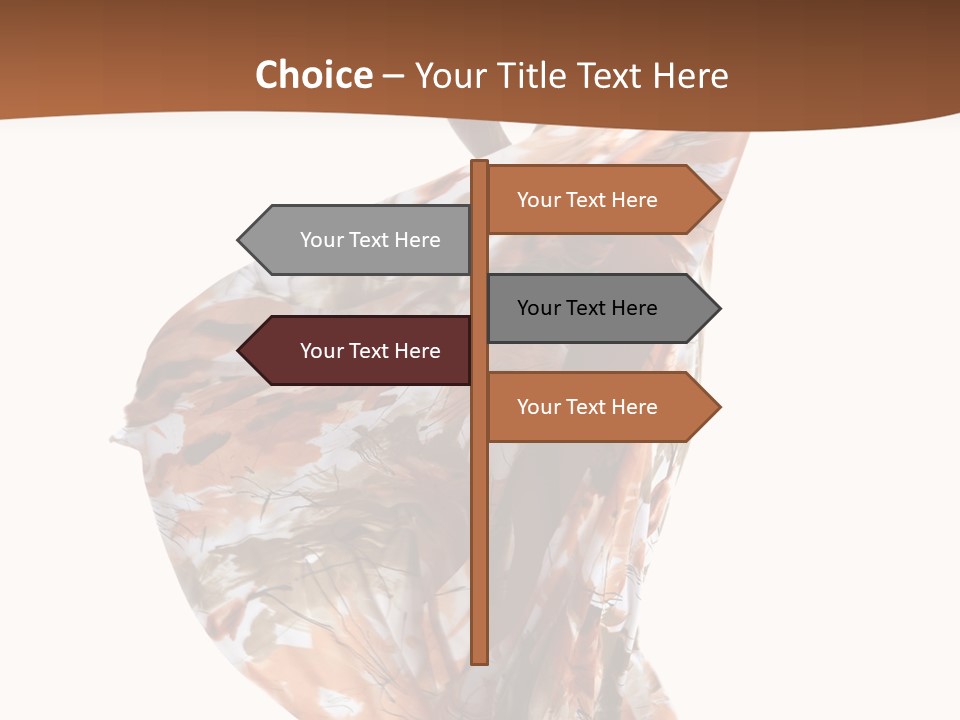 Wearing Young Dress PowerPoint Template