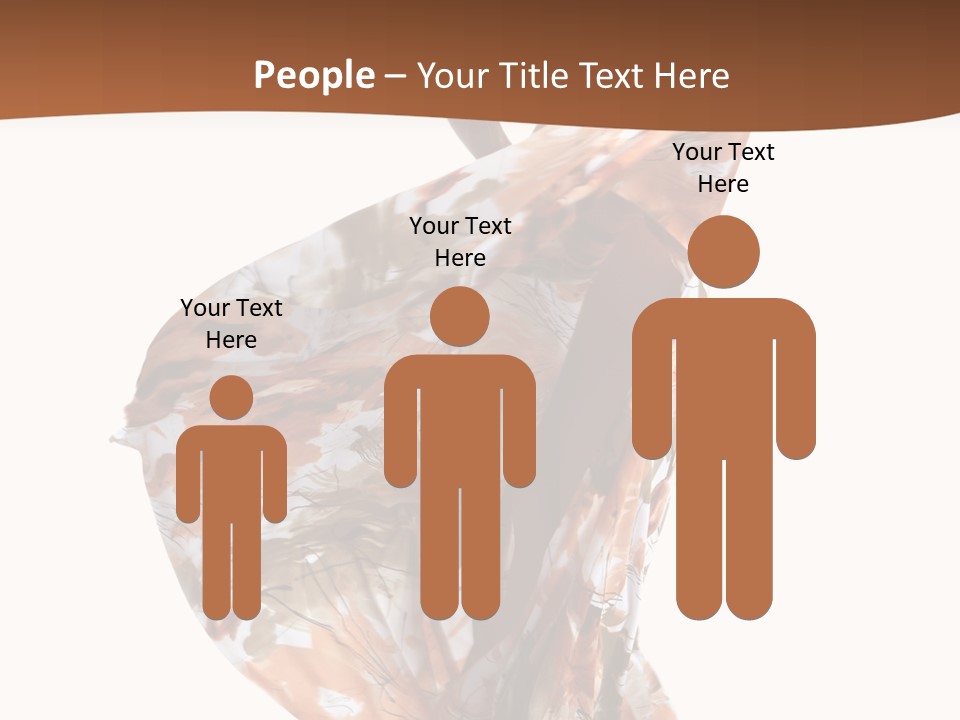 Wearing Young Dress PowerPoint Template