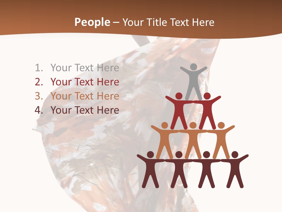 Wearing Young Dress PowerPoint Template