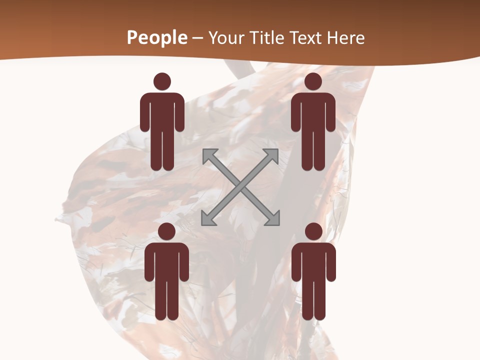 Wearing Young Dress PowerPoint Template