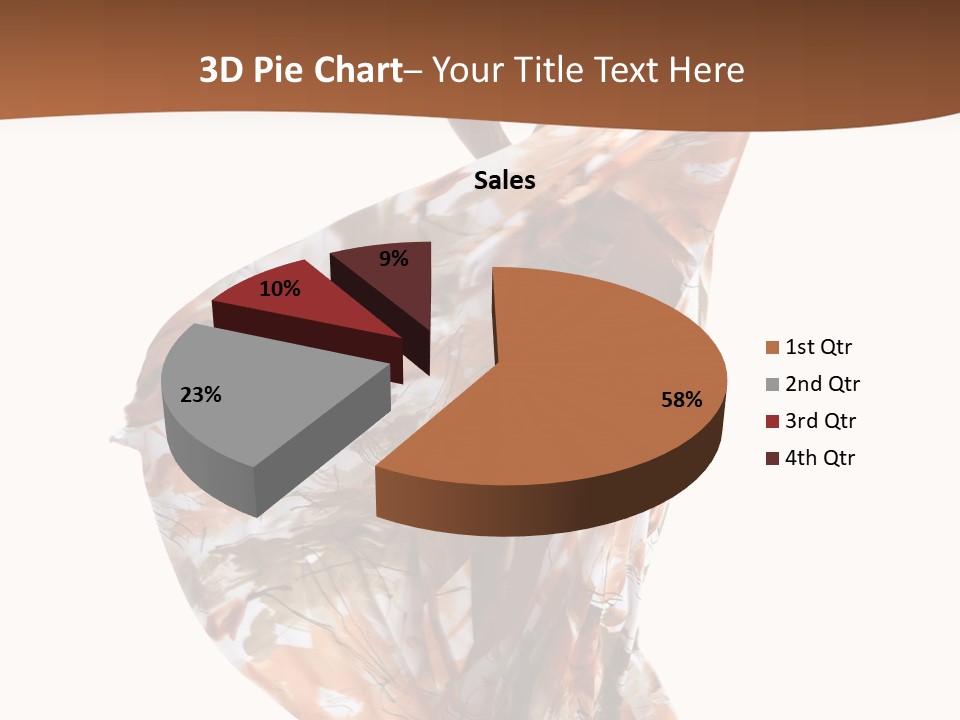 Wearing Young Dress PowerPoint Template