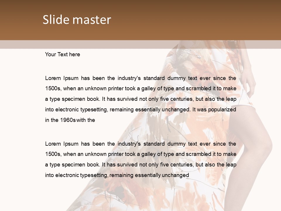 Skin Model Pretty PowerPoint Template