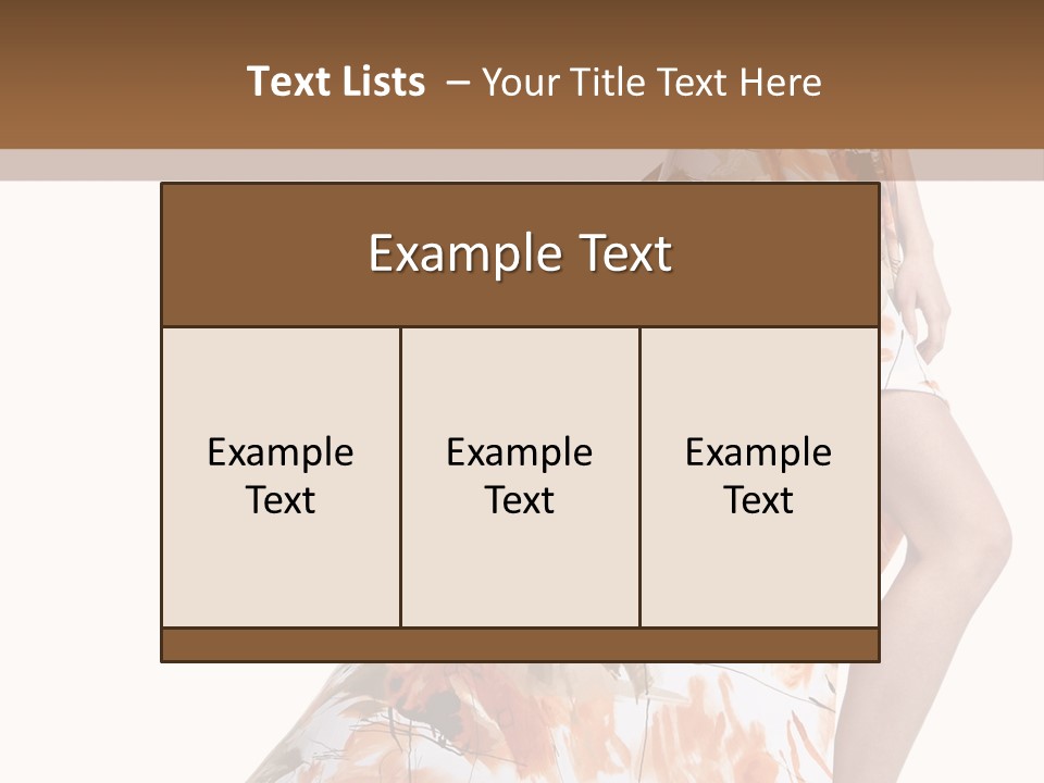 Skin Model Pretty PowerPoint Template