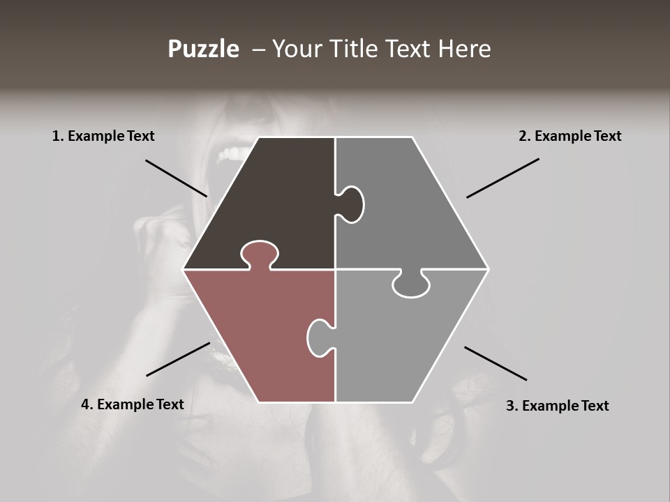 Health Orange Half PowerPoint Template