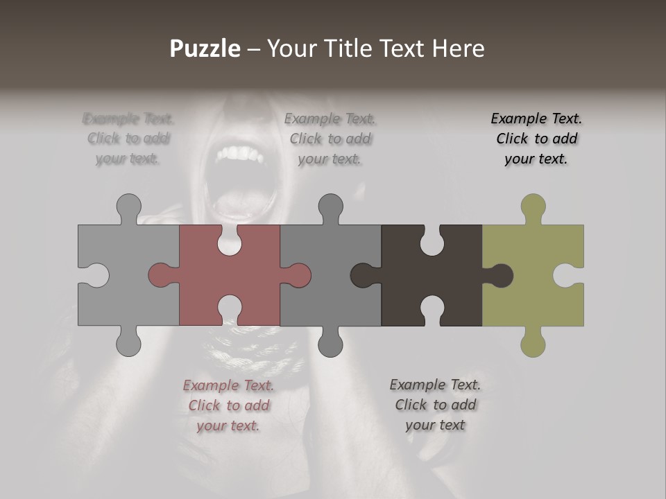 Health Orange Half PowerPoint Template